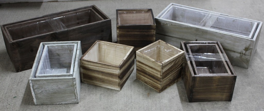 wooden boxes group