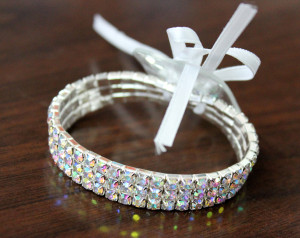 Rhinestone Wristlet - Iridescent - Photo Credit Allison Linder