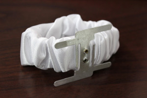 Ruffled Wristlet - White 1 - Photo Credit Allison Linder