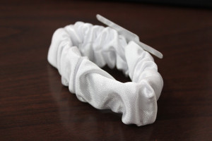 Ruffled Wristlet - White 2 - Photo Credit Allison Linder