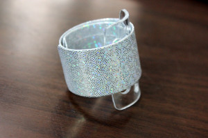 Wrap Wristlet - Shimmer White - Photo Credit Allison Linder